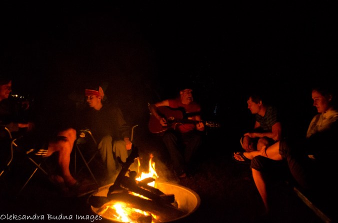 around the campfire