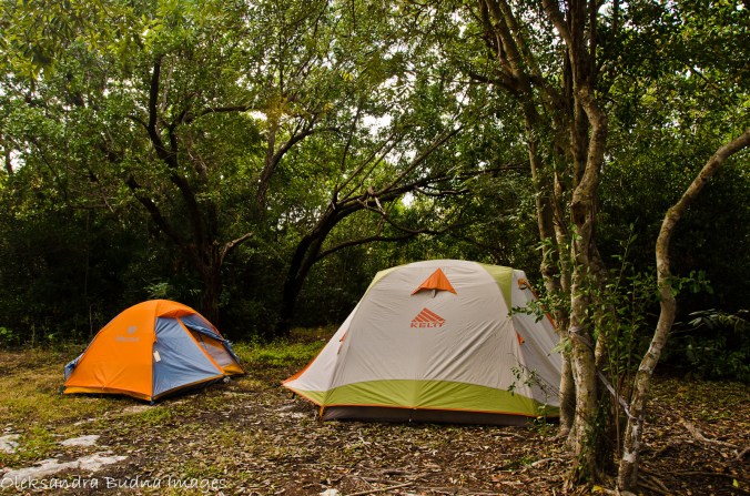 two tents at the Sugarloaf KOA campground