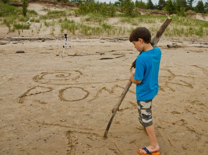 writing on the sand