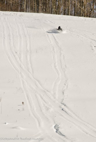 tobogganing at Allegany state park