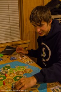 playing settlers of catan