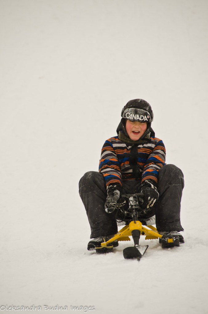 tobogganing