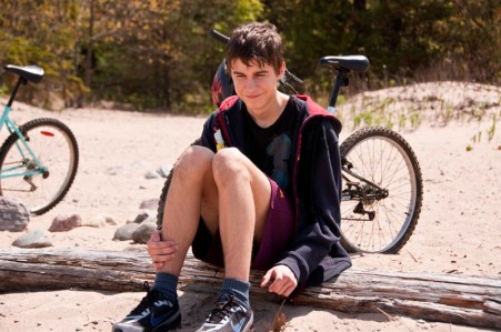 on the beach at awenda in spring