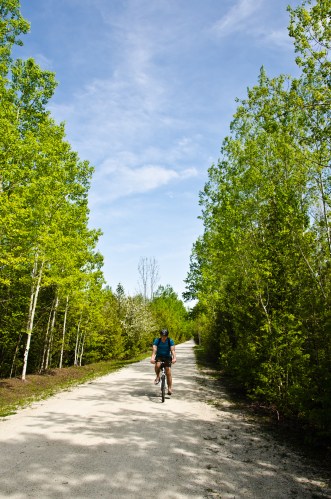 biking at craigleth provincial park