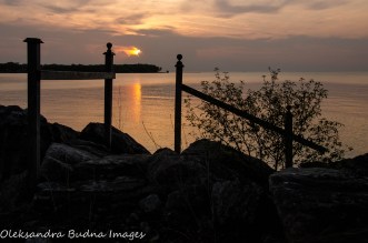 sunset on Pelee Island 