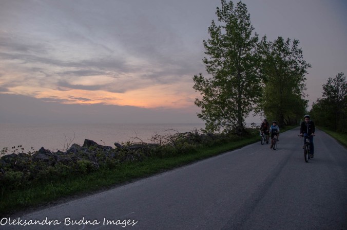biking on Pelee Island