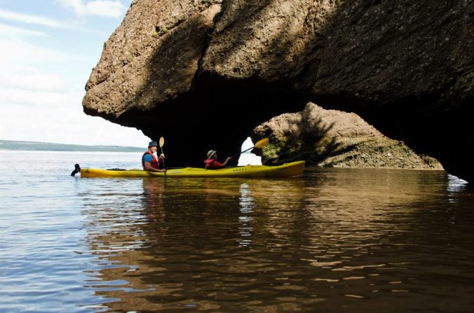 Kayaking at Hopewell Rocks, Bay of Fundy, New Brunswick