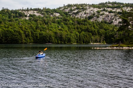 kayaking on O.S.A. Lake at Killarney