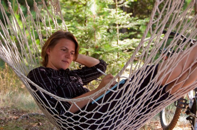 in a hammock