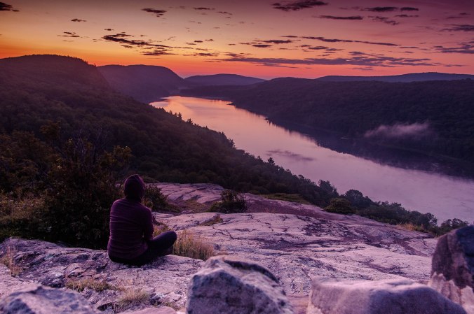 sunrise on Lake of the Clouds