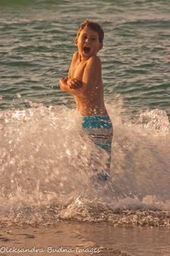 swimming at Twelvemile Beach at Pictured Rocks National Lakeshore