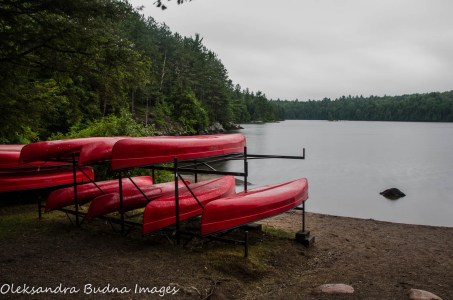canoe launch at Silent Lake Provincial Park