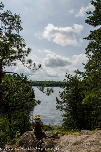 the view from Lakeshore Trail at Silent Lake Provincial Park