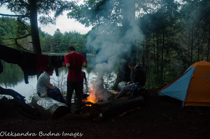 around the campfire