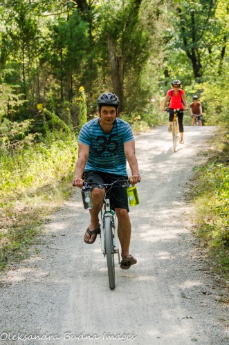 biking at Pinery Provincial Park - Savanna Bike Trail