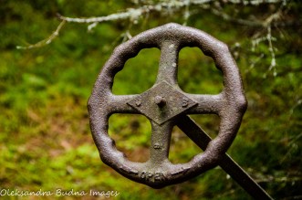 water tower remains in Neys Provincial Park