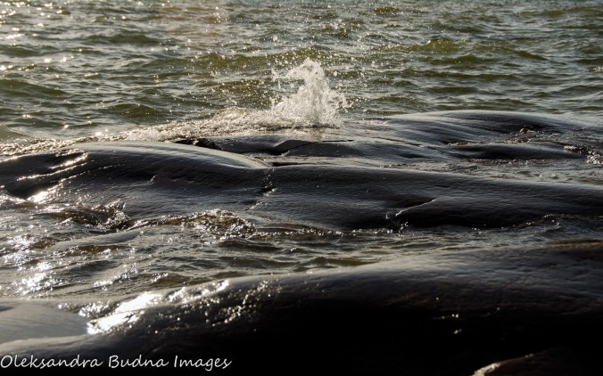 volcanic rock in Neys Provincial Park