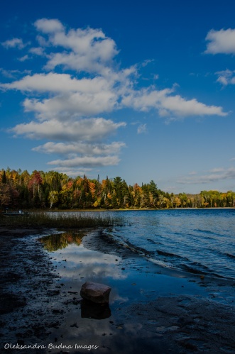 Restoule Lake in the fall