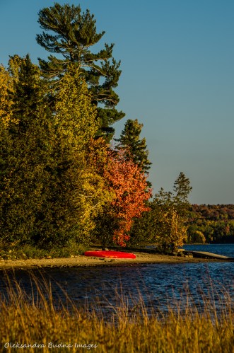 Restoule Lake in the fall