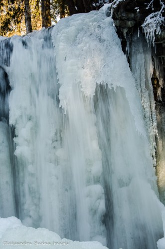 froze nwaterfall at Hilton Falls Conservation Area