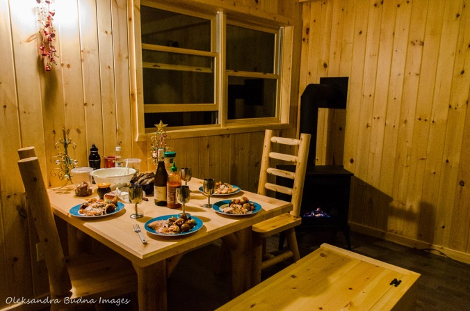 inside a camp cabin in Killarney