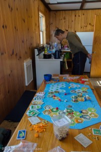 inside summit loop cabin in Allegany State Park