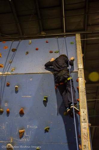 climbing wall at Outdoor Adventure Show