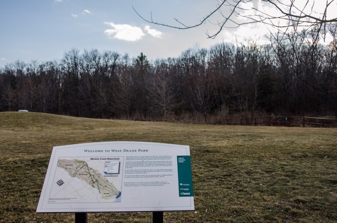 information panel at West Deane Park