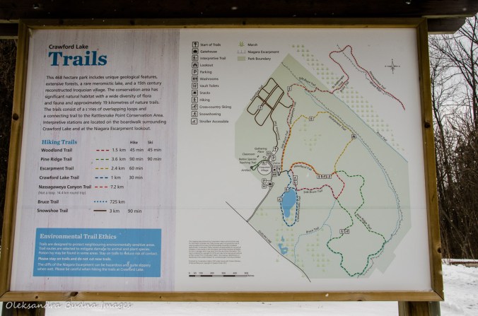 map of Crawford Lake Conservation Area