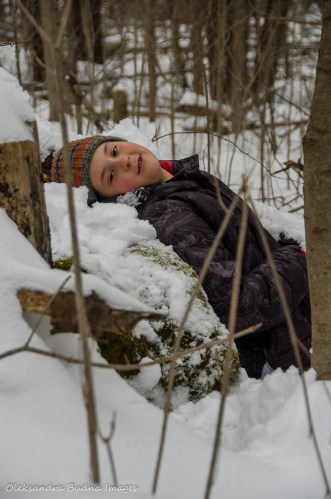 taking a rest during a hike at Crawford Lake Conservation Area