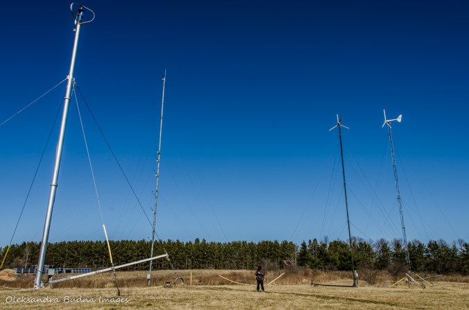 wind energy field at Kortright Centre for Conservation