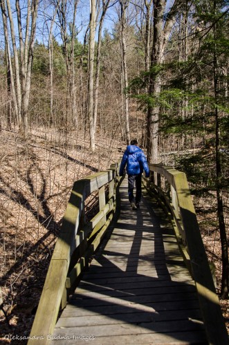 hiking at Kortright Centre for Conservation