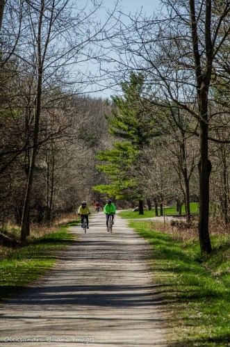 cyclists at Dundas Valley Conservation Area