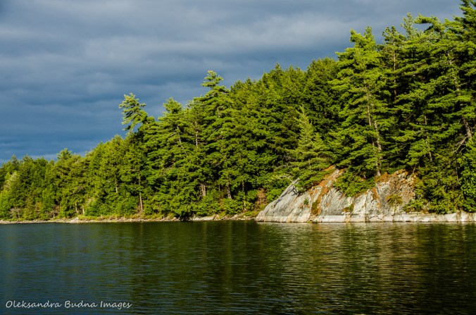 view of Boundary Lake from site 110 in Killarney