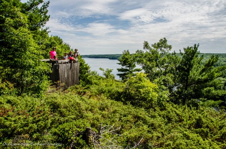 viewing platform at Cliff Top trail at Bon Echo