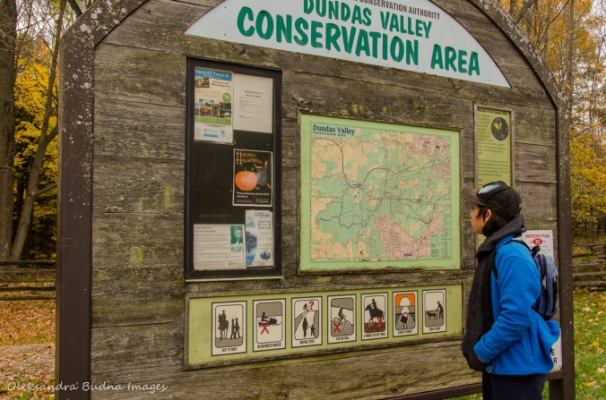 map of Dundas Valley Conservation Area