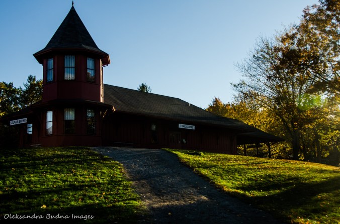 Trail Centre at Dundas Valley Conservation Area in the fall