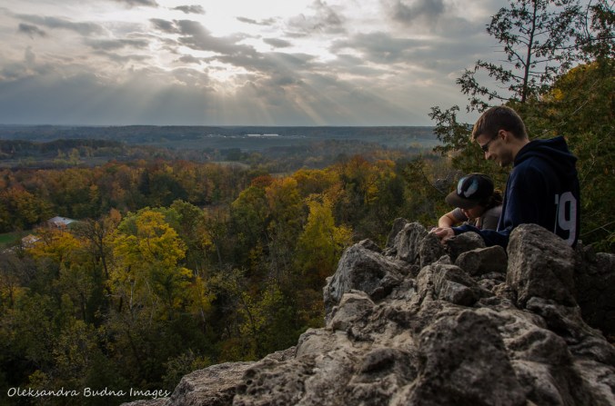 view from Rattlesnake Point in the fall