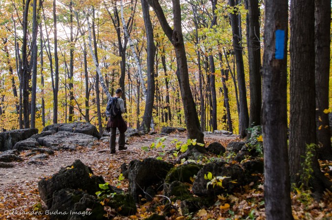 hiking at Rattlesnake Point