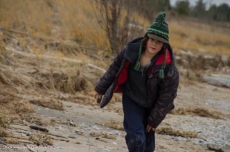 walking on the beach at Pinery in late fall