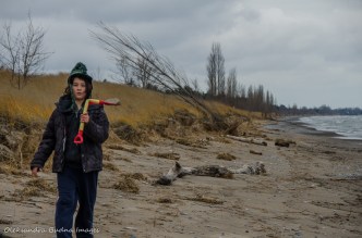 beach at Pinery in late fall