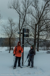 snowshoeing at Gatineau