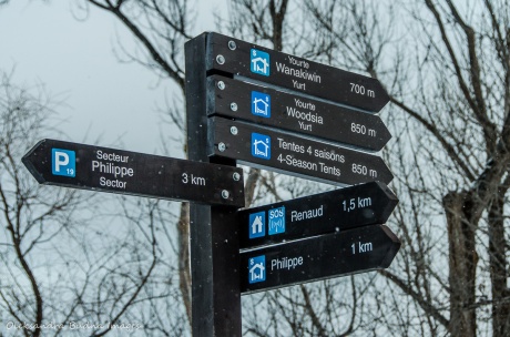 trail markers in Gatineau