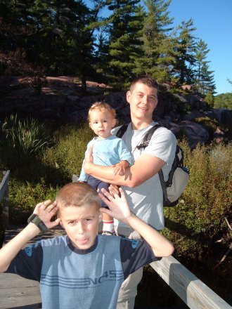 hiking the Cranberry Bog trail