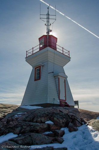 Killarney lighthouse in the winter