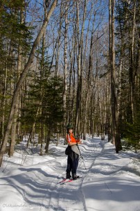 cross-coutnry skiing on the Freeland Trail in Killarney