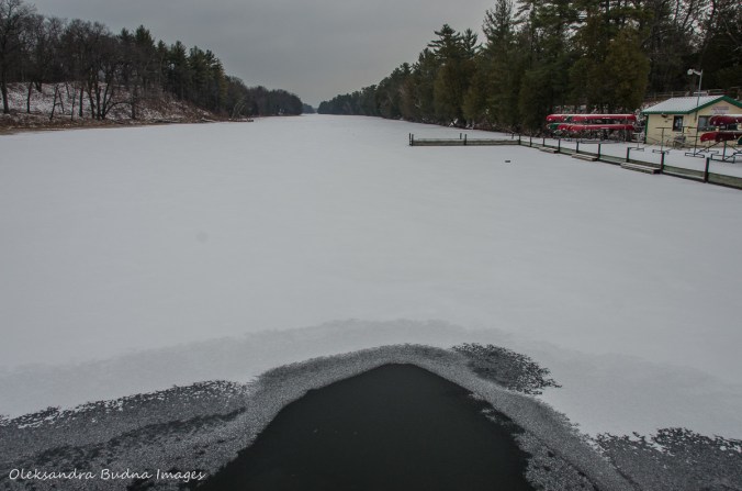 frozen Old Ausable Channel at Pinery