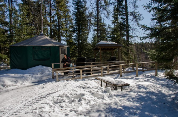 yurt at Windy Lake Provincial Park