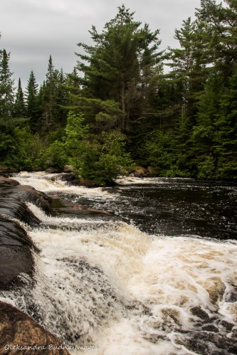 Madawaska River falls in Algonquin 