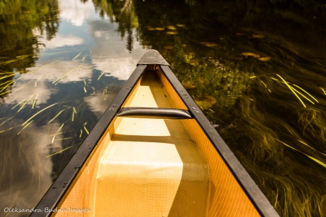 canoe on the water